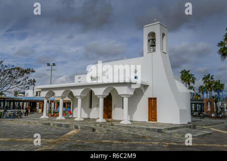 Cappella del porto, Agia Napa, Repubblica di Cipro, Hafenkapelle, Republik Zypern Foto Stock