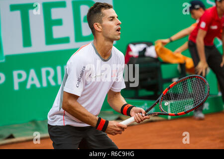 Santiago Giraldo in ATP250 Istanbul aprire 27 Aprile - 3 Maggio 2015 a garanti Koza Arena Foto Stock