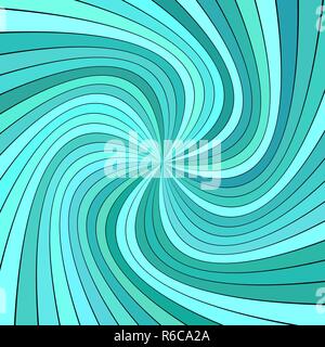 Abstract spirale psichedelica ray striscia grafica di sfondo Illustrazione Vettoriale