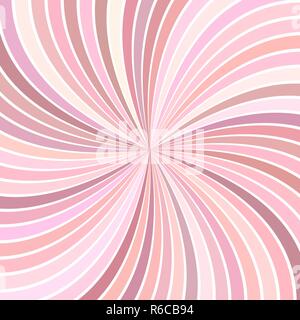 Rosa psichedelico astratto striped spirale design di sfondo da raggi di vorticazione Illustrazione Vettoriale