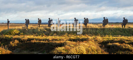 Monumento ai caduti della Prima Guerra Mondiale 1 Mersea Island Essex Foto Stock