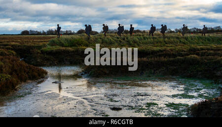 Monumento ai caduti della Prima Guerra Mondiale 1 Mersea Island Essex Foto Stock