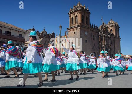 Il Perù, Cuzco, Tradizionale Days Festival Foto Stock