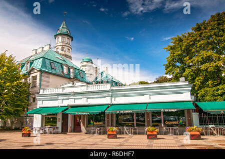 Ristorante e hotel Majori a Jurmala Lettonia Paesi Baltici Foto Stock