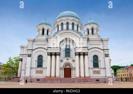 Catholic San Michele Arcangelo Chiesa di Kaunas, Lituania Foto Stock