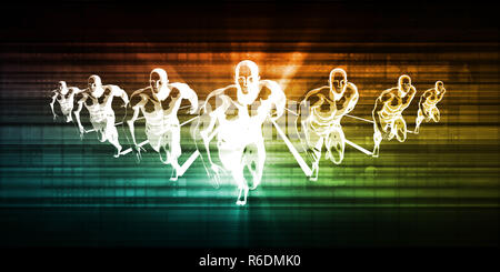 La tecnologia virtuale Foto Stock