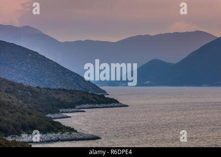 Sunrise nelle isole Ionie Foto Stock