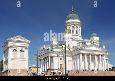 La Cattedrale di Helsinki, Chiesa Evangelica Luterana della diocesi di Helsinki, Finlandia Foto Stock