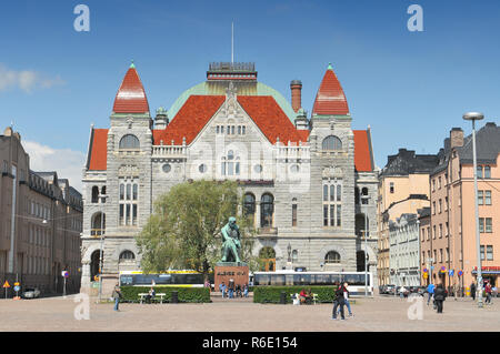 Teatro Nazionale Finlandese Helsinki, Finlandia Foto Stock