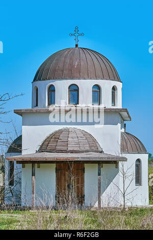 Abbandonata la chiesa del monastero Foto Stock