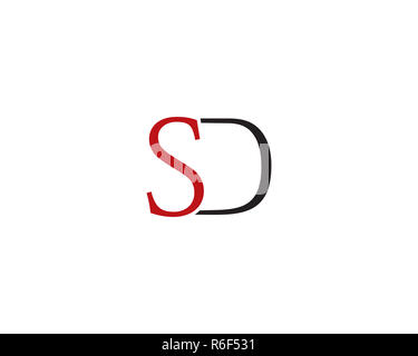 Sd logo lettera Foto Stock