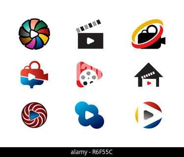 Filmato logo collection Foto Stock