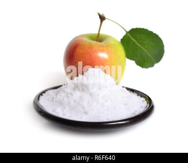 Il fruttosio o lo zucchero della frutta con Apple Foto Stock