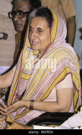 South Asian politico indiano ed ex primo ministro dell'india tardo Indira Gandhi, India, N. Il sig. Foto Stock