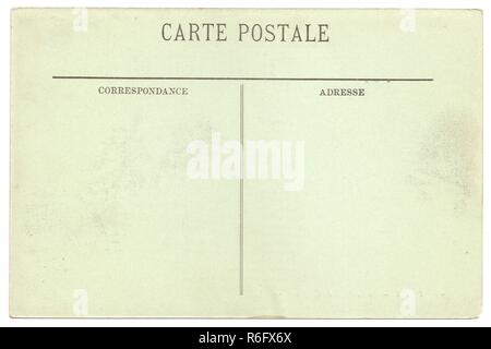 Originali antichi retro cartolina con spazio per corrispondenza e indirizzo Foto Stock