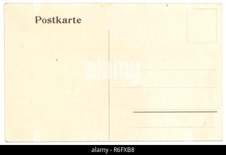 Originali antichi retro cartolina con spazio per corrispondenza e indirizzo Foto Stock