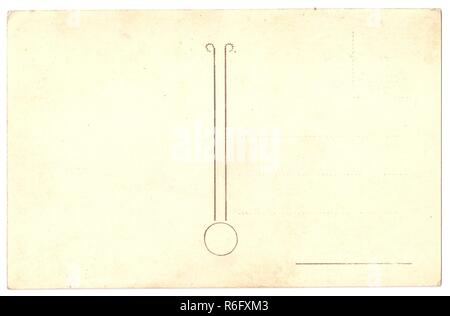 Originali antichi retro cartolina con spazio per corrispondenza e indirizzo Foto Stock