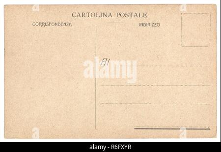 Originali antichi retro cartolina con spazio per corrispondenza e indirizzo Foto Stock