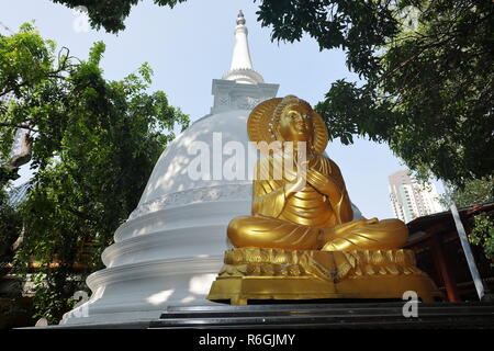 Il tempio di gangaramaya di Colombo in Sri lanka Foto Stock