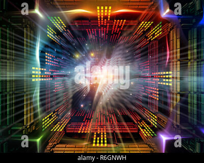 La virtualizzazione di Quantum Space Foto Stock