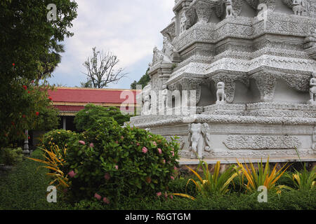 Stupa del Re Norodom, Pagoda d'argento, Phnom Penh Cambogia Foto Stock