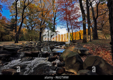 Tibbetts Brook Park Yonkers New York Foto Stock