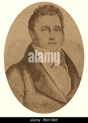 Rivoluzionario Francese figure - La Rivoluzione di luglio del 1830 - (Seconda Rivoluzione francese)ritratto del finanziere Jacques Laffitte, membro della Camera dei Deputati per Seine-Inférieure 8 e primo ministro di Francia Foto Stock