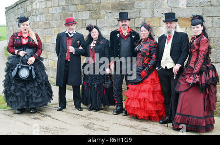 Whitby Goth Weekend, North Yorkshire, Regno Unito Foto Stock