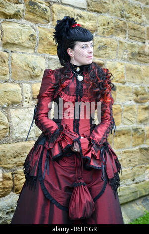 Whitby Goth Weekend, North Yorkshire, Regno Unito Foto Stock