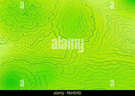 Colorato modello astratto illustrazione. Luce Spot verde su un leggero sottofondo di limone verde e linee disegnate a mano. Foto Stock