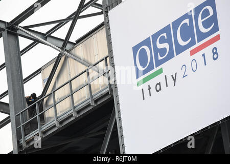 Foto LaPresse - Claudio Furlan 05/12/2018 Milano ( MI ) Cronaca Apertura del Consiglio Ministeriale dell&#x2019;Organizzazione per&#xa0;la sicurezza e la cooperazione in Europa Osce Foto Stock