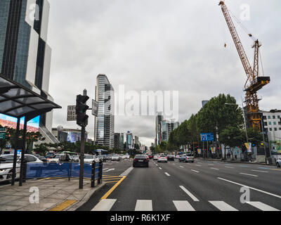 Seoul città / Corea del Sud - Maggio 2018: la strada nel centro della città di Seoul Foto Stock