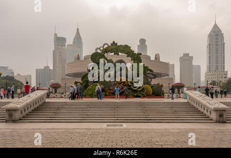 Il Museo di Shanghai di arte cinese esterno dell'edificio Foto Stock