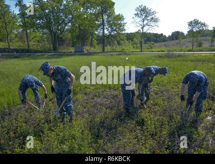 GETTYSBURG, Pa., (19 maggio 2017) velisti assegnati alla Marina degli Stati Uniti Guardia cerimoniale Foto Stock