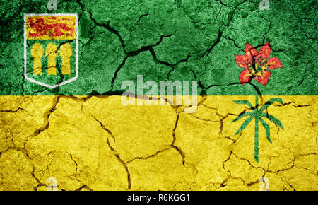 Saskatchewan, provincia del Canada, bandiera Foto Stock