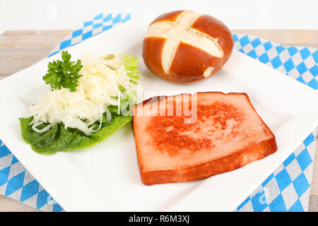 Polpettone fritto con lisciva rotoli Foto Stock