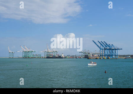 Panama - Porto di colon sul canale di Panama Foto Stock