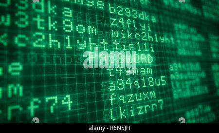 Concetto di sicurezza del computer Foto Stock