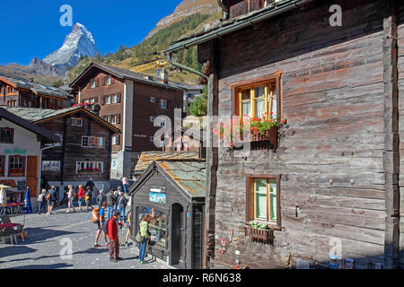 Zermatt e il Cervino Foto Stock