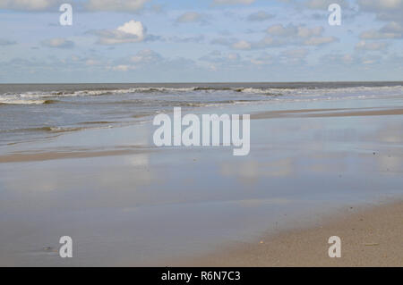 spiaggia del mare del Nord Foto Stock