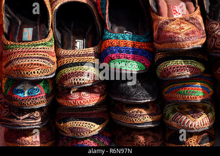 Indian calzature in vendita. Foto Stock