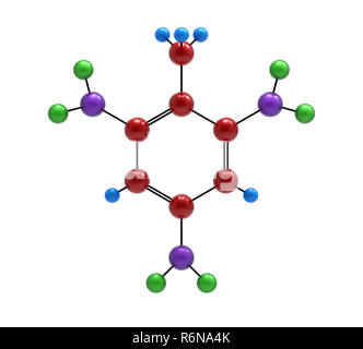 Molecola di trinitrotoluene Foto Stock