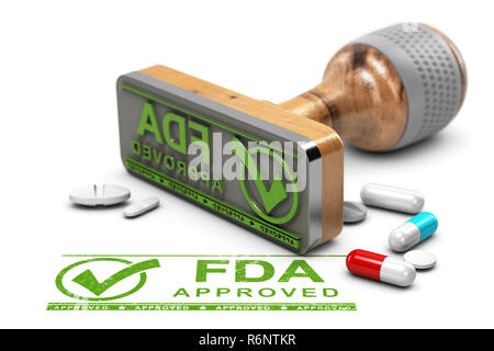 La FDA ha approvato la droga Foto Stock