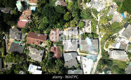 Kandy in Sri Lanka. Drone immagine. Bird view. Foto Stock