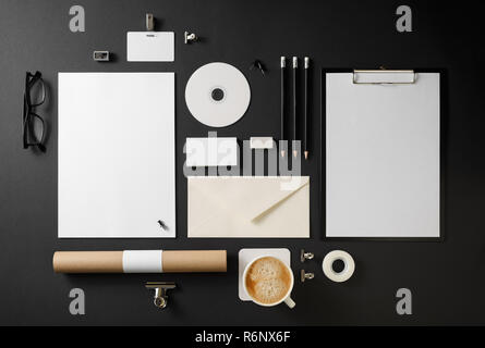 Blank corporate identity Foto Stock