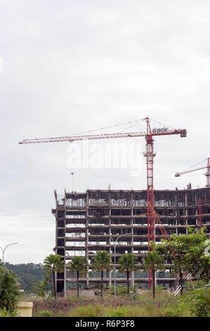 Batam, Indonesia. Struttura di costruzione di una proprietà Foto Stock