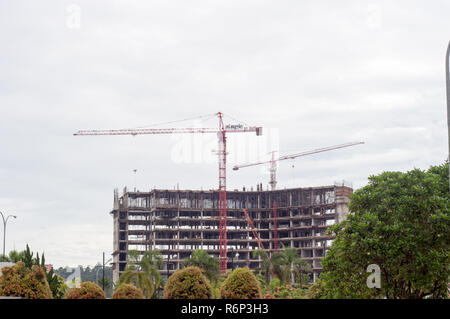 Batam, Indonesia. Struttura di costruzione di una proprietà Foto Stock