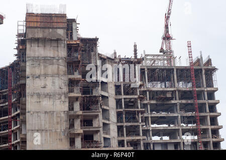 Batam, Indonesia. Struttura di costruzione di una proprietà Foto Stock