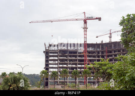 Batam, Indonesia. Struttura di costruzione di una proprietà Foto Stock