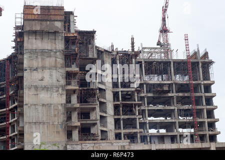 Batam, Indonesia. Struttura di costruzione di una proprietà Foto Stock